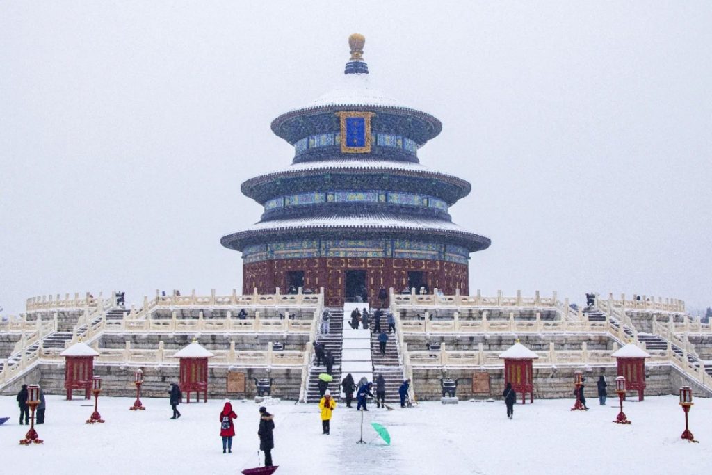 A quiet morning of Temple of Heaven in winter