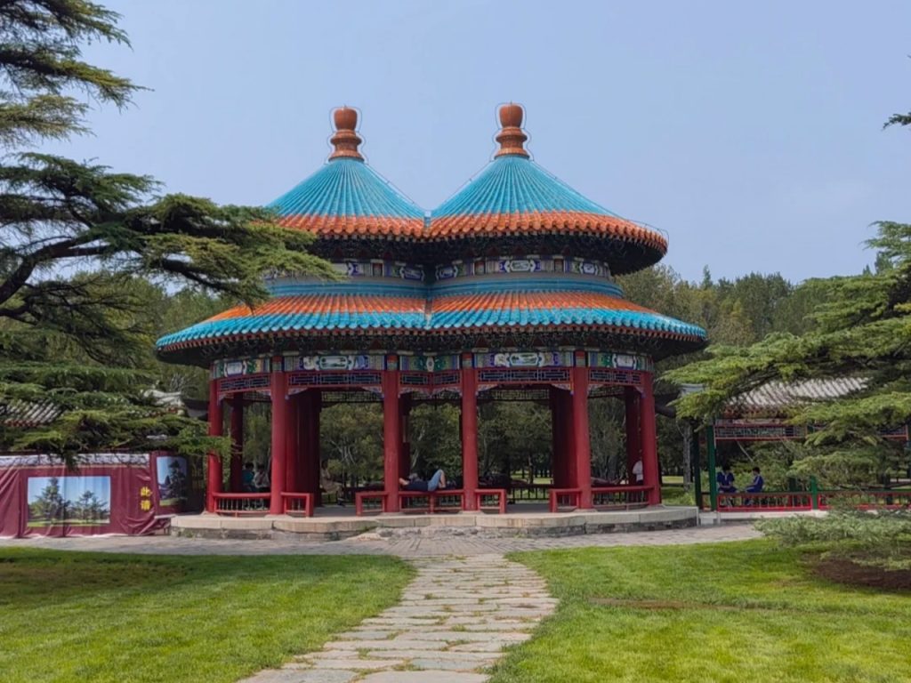 The Double - ring Pavilion of Longevity in the Temple of Heaven in Beijing